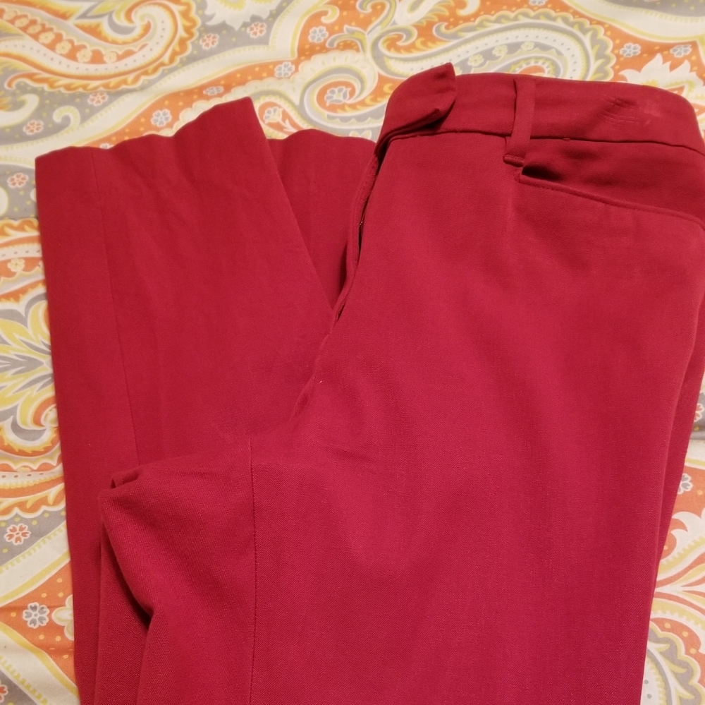 WHBM red slim pants